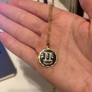 Gemini pendant necklace
